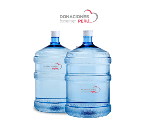 Donación de botellas de agua