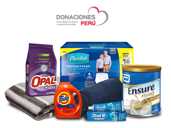 Donacion de productos básicos para adulto mayor